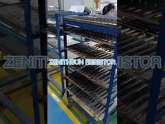 बढ़ते ब्रैकेट के साथ 3KW ट्यूब कॉपर वाटर कूल्ड रेसिस्टर वायर घाव